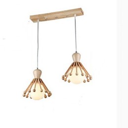 Lustre de jardin en bois simple style nordique 2