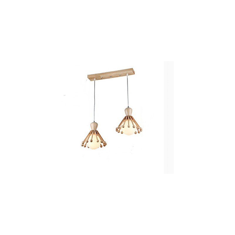 Lustre de jardin en bois simple style nordique 2
