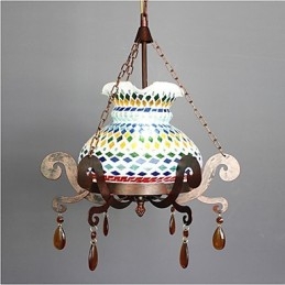 Lustre vintage simple de style industriel pastoral à une place