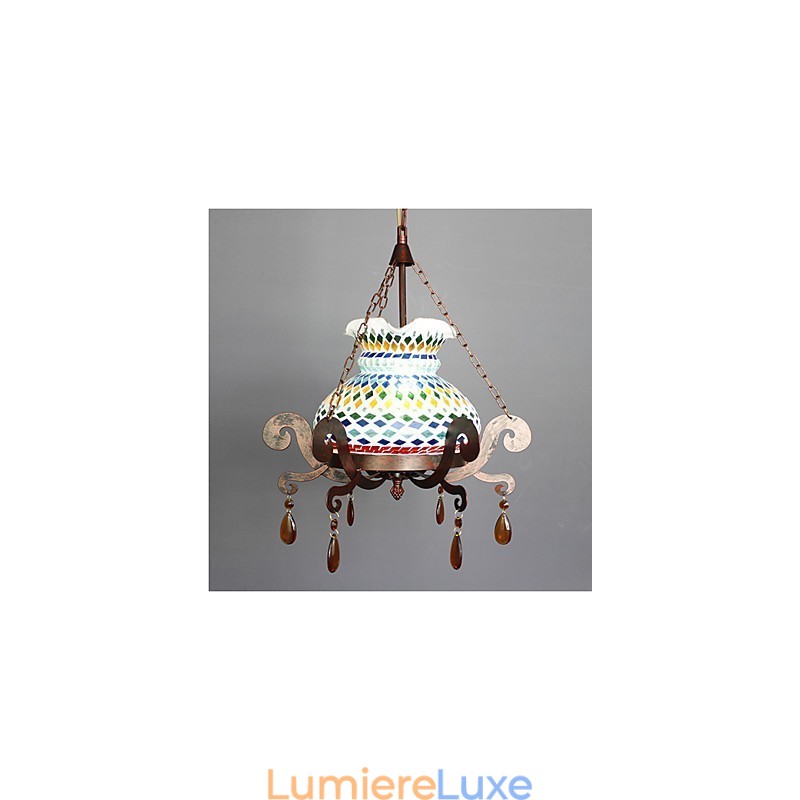 Lustre vintage simple de style industriel pastoral à une place