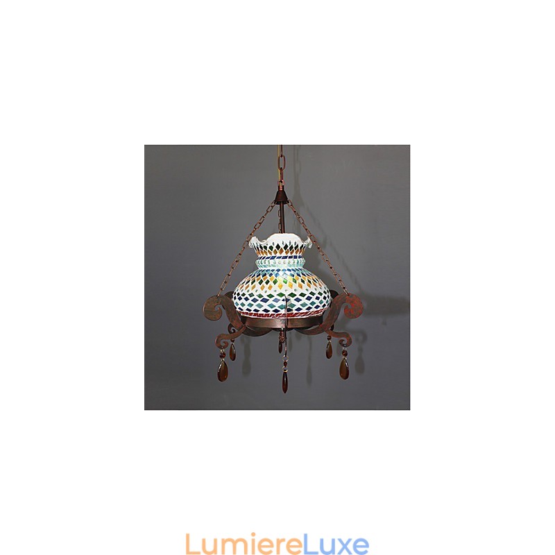 Lustre vintage simple de style industriel pastoral à une place