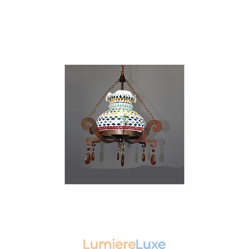 Lustre vintage simple de style industriel pastoral à une place