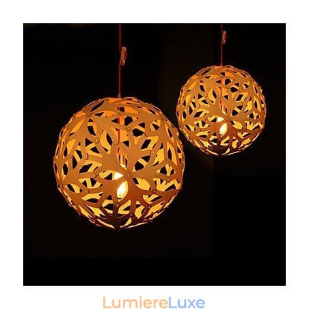 Lustre Mini Style Lanterne Bois Bambou Lustre Mini Style Lanterne Bois Bambou