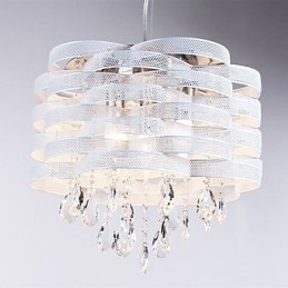 Suspension élégante en cristal à 3 lumières