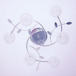 Plafonnier moderne contemporain en cristal électroplaqué