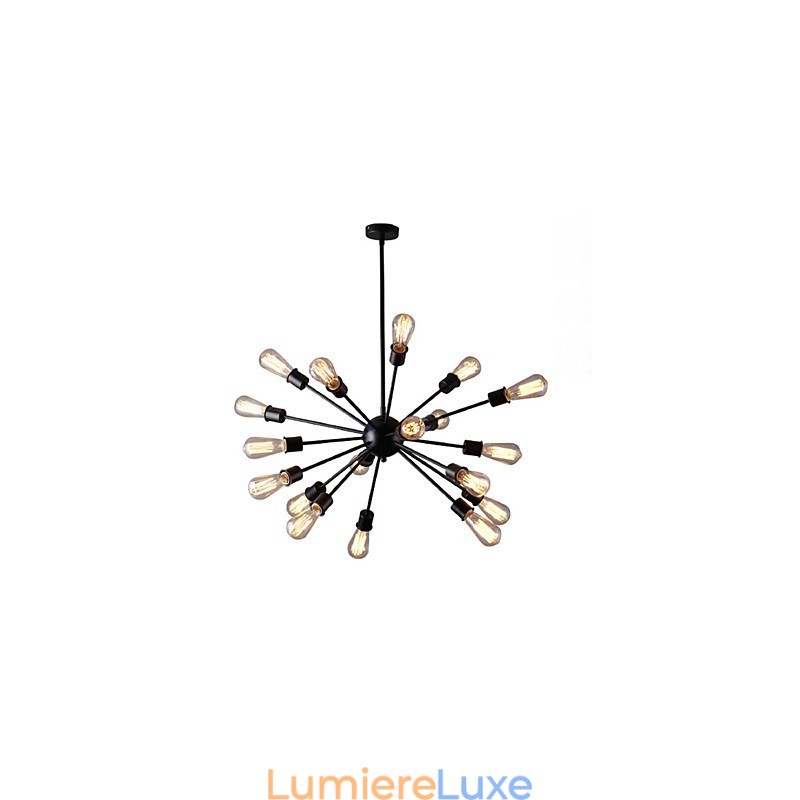 Suspension moderne à 20 lampes de forme radiale