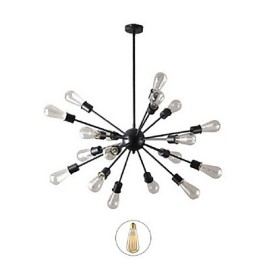 Suspension moderne à 20 lampes de forme radiale