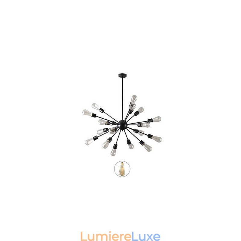 Suspension moderne à 20 lampes de forme radiale