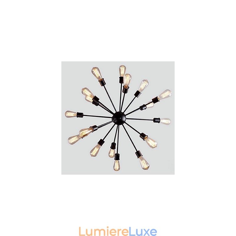 Suspension moderne à 20 lampes de forme radiale