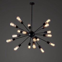 Suspension moderne à 20 lampes de forme radiale