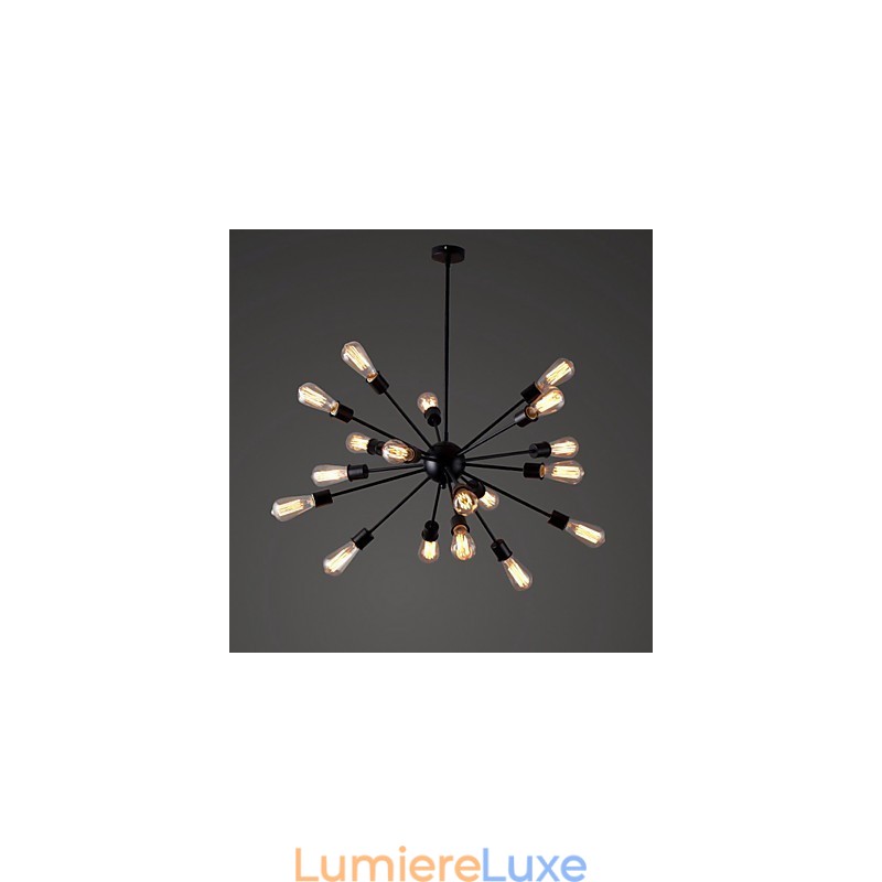 Suspension moderne à 20 lampes de forme radiale