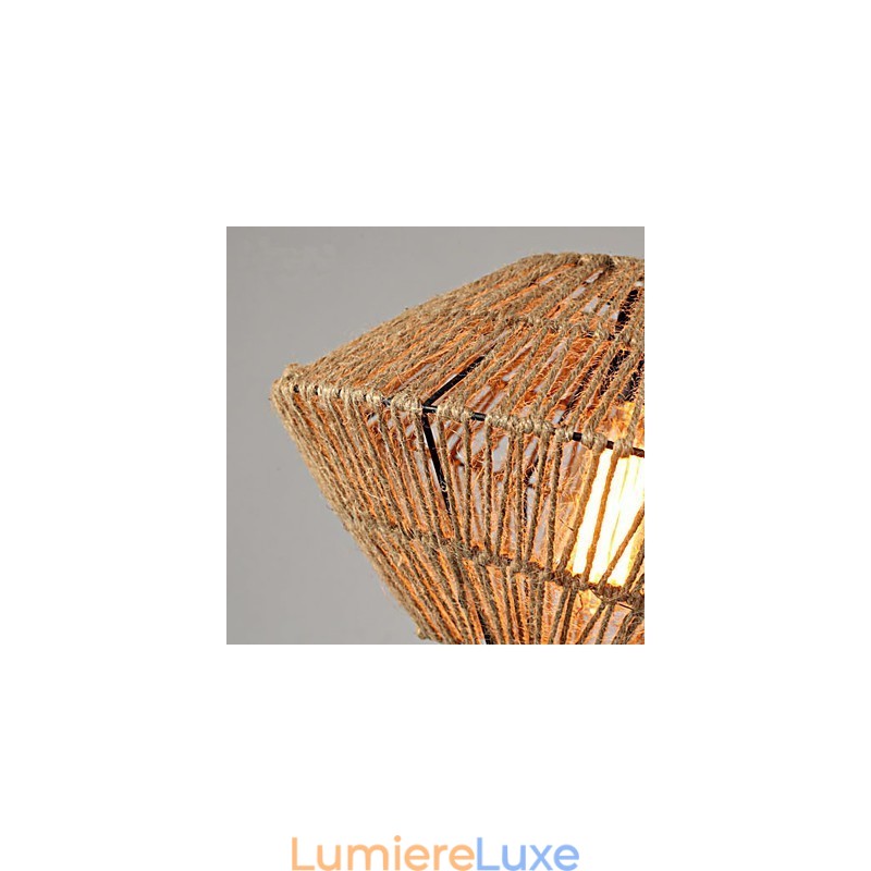 Le lustre en corde tissée à la main Americange