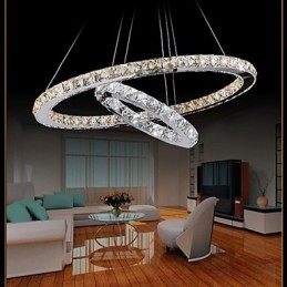 Lustre en cristal suspendu pour hôtel, éclairage de plafond, luminaires avec lumière blanche chaude et froide