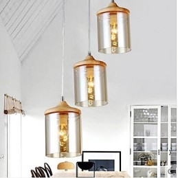 Petite lampe suspendue en verre artistique