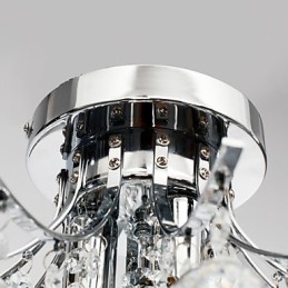 Lustre moderne en cristal à 3 lumières