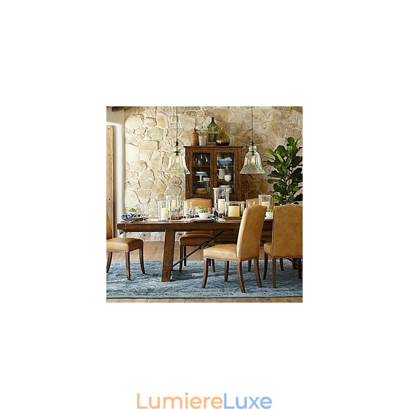 Suspension en verre peint style mini country