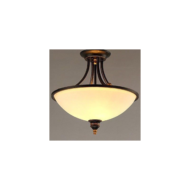 Lustre en métal galvanisé de style mini contemporain moderne
