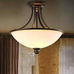 Lustre en métal galvanisé de style mini contemporain moderne