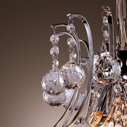 Suspension moderne contemporaine en métal galvanisé de style mini cristal