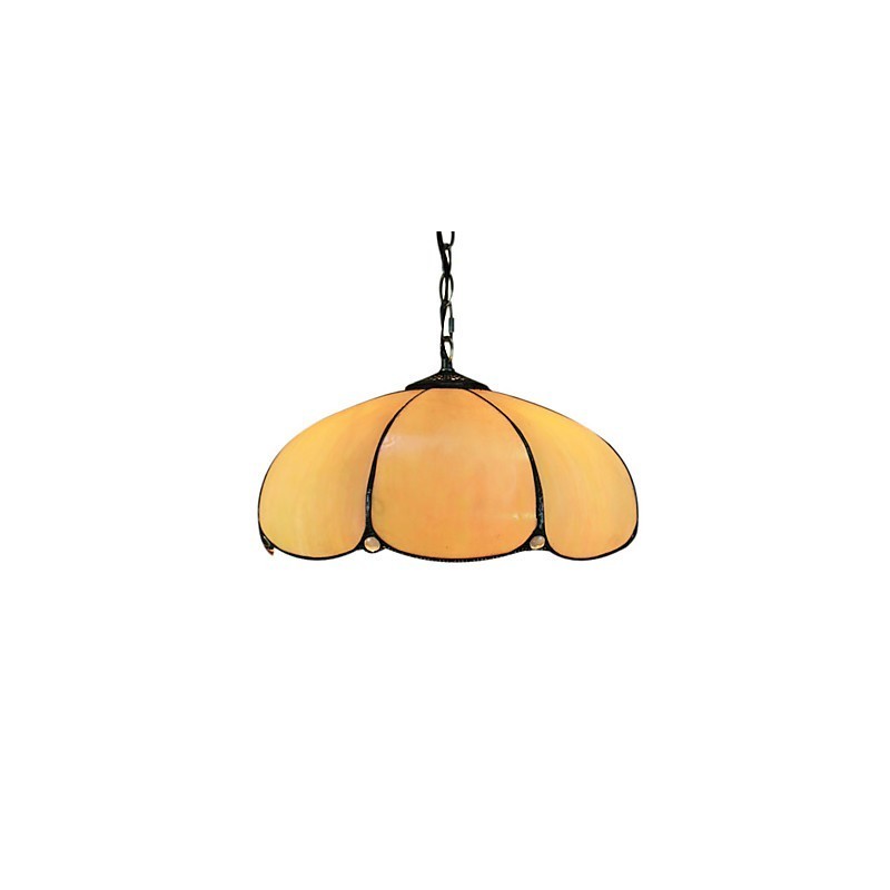 Suspension à 2 lampes orange