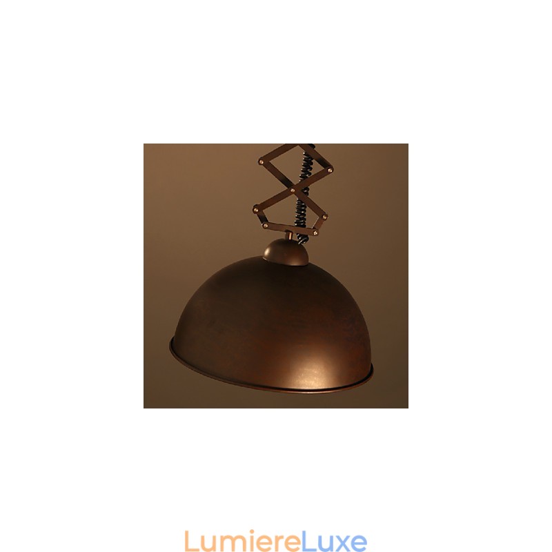 Abat-jour en fer forgé noir flexible pour lustre industriel, entrepôt, café, couvercle