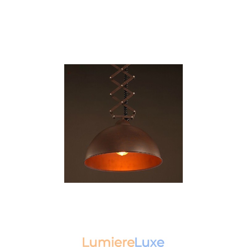 Abat-jour en fer forgé noir flexible pour lustre industriel, entrepôt, café, couvercle