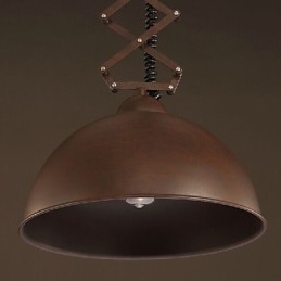 Abat-jour en fer forgé noir flexible pour lustre industriel, entrepôt, café, couvercle