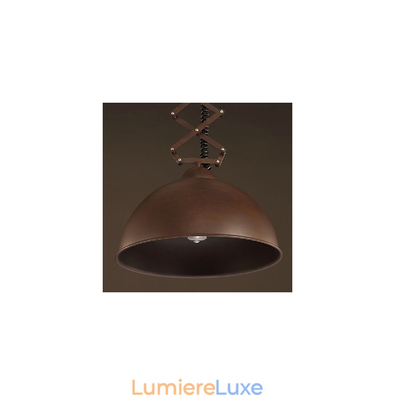 Abat-jour en fer forgé noir flexible pour lustre industriel, entrepôt, café, couvercle