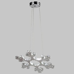 Lustre traditionnel classique en métal chromé