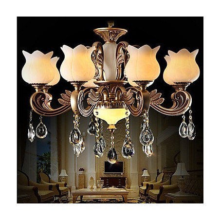 Lampe à suspension en cristal européenne et lampe de luxe Lampe à suspension en cristal européenne et lampe de luxe
