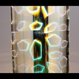Lampe Dream Laser Gravure Chromée 3 Droites