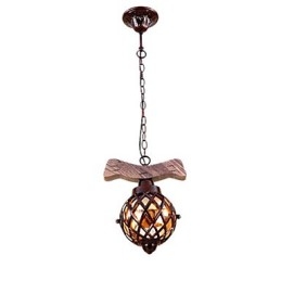Lustre suspendu style mini traditionnel classique country globe