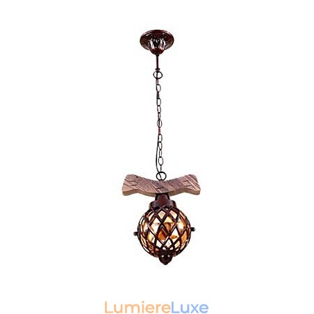 Lustre suspendu style mini traditionnel classique country globe Lustre suspendu style mini traditionnel classique country globe