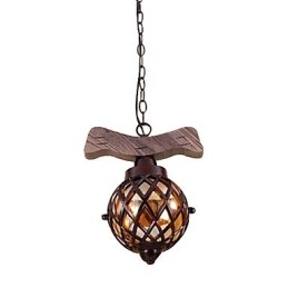 Lustre suspendu style mini traditionnel classique country globe