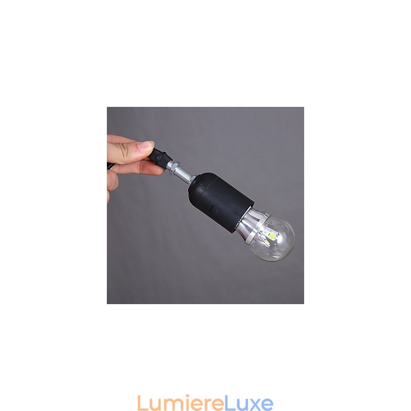 Suspension 1 lumière en tissu moderne