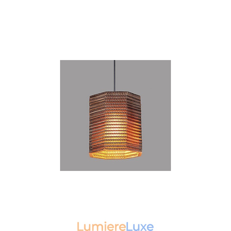 Suspension 1 lumière en tissu moderne