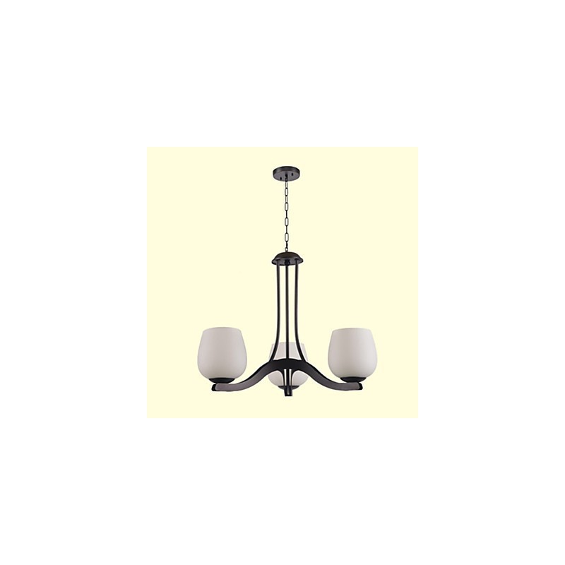 Lustre en métal peint de style mini rétro classique traditionnel