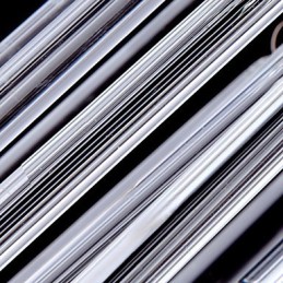 Suspension moderne à 3 lumières avec tige en verre
