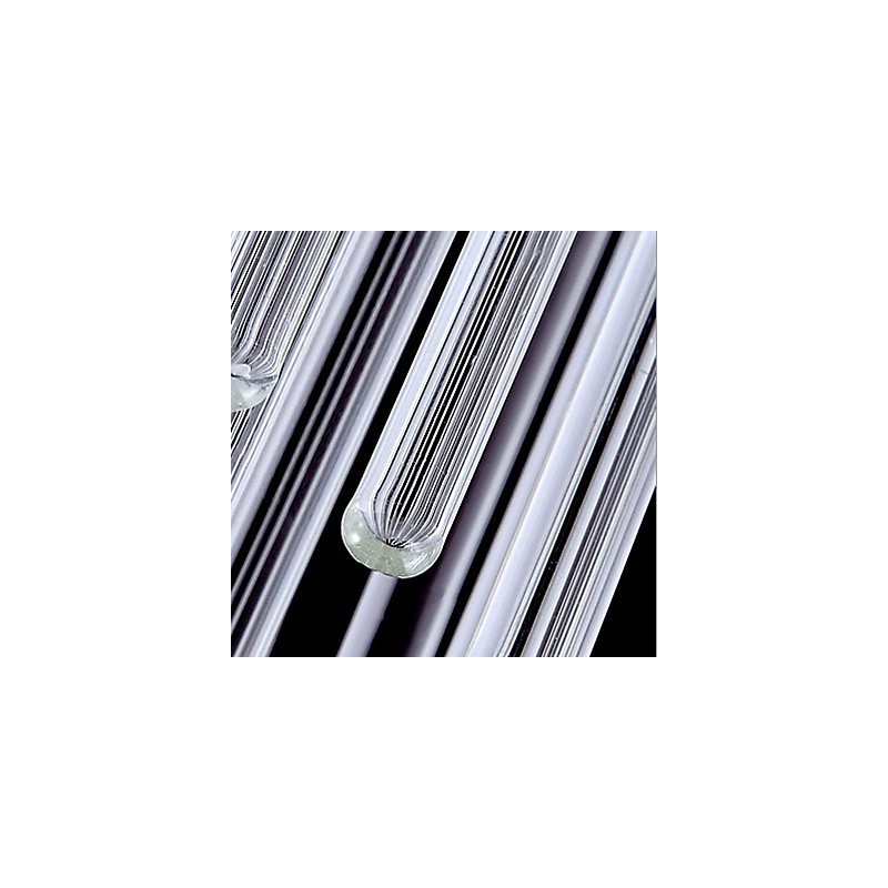 Suspension moderne à 3 lumières avec tige en verre