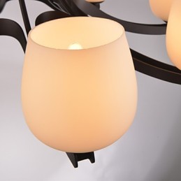 Lustre en métal peint de style mini rétro classique traditionnel