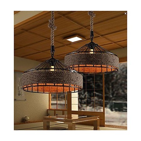 Lustre suspendu en métal à 2 lampes Country Designers Others Lustre suspendu en métal à 2 lampes Country Designers Others