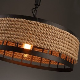 Lustre suspendu en métal à 2 lampes Country Designers Others