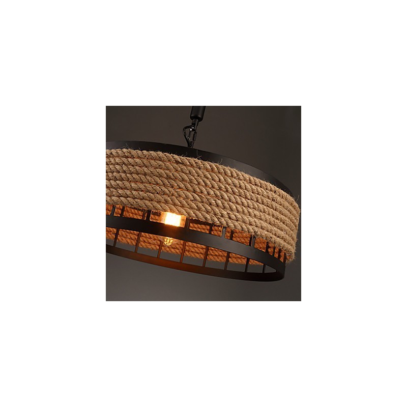 Lustre suspendu en métal à 2 lampes Country Designers Others