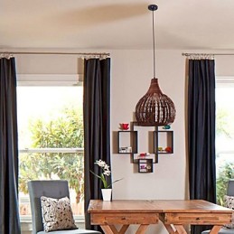 Suspension style mini-tableau style lanterne country