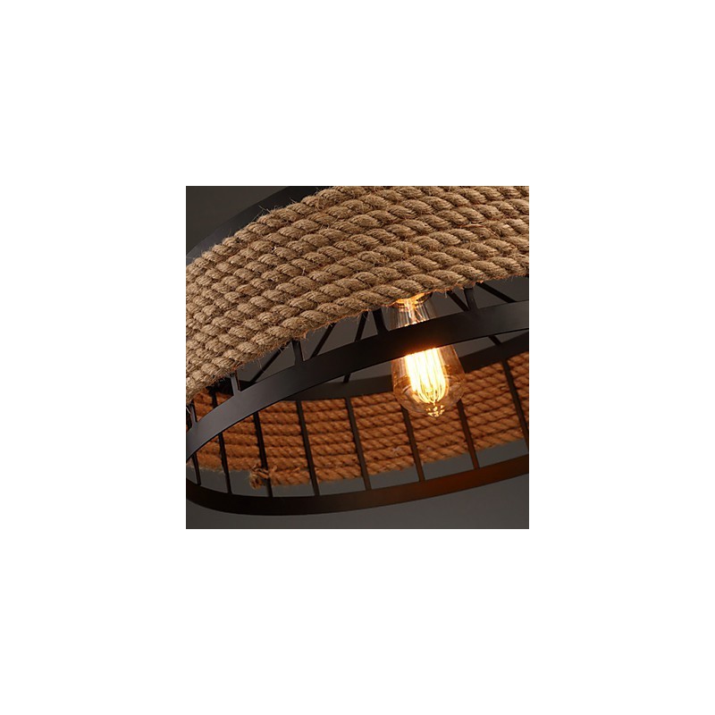 Lustre suspendu en métal à 2 lampes Country Designers Others