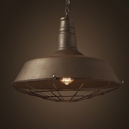 Lustre rétro américain en fer forgé minimaliste d'Europe du Nord