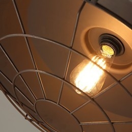 Lustre rétro américain en fer forgé minimaliste d'Europe du Nord