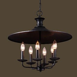 Lustre à bougies de style nordique rural américain