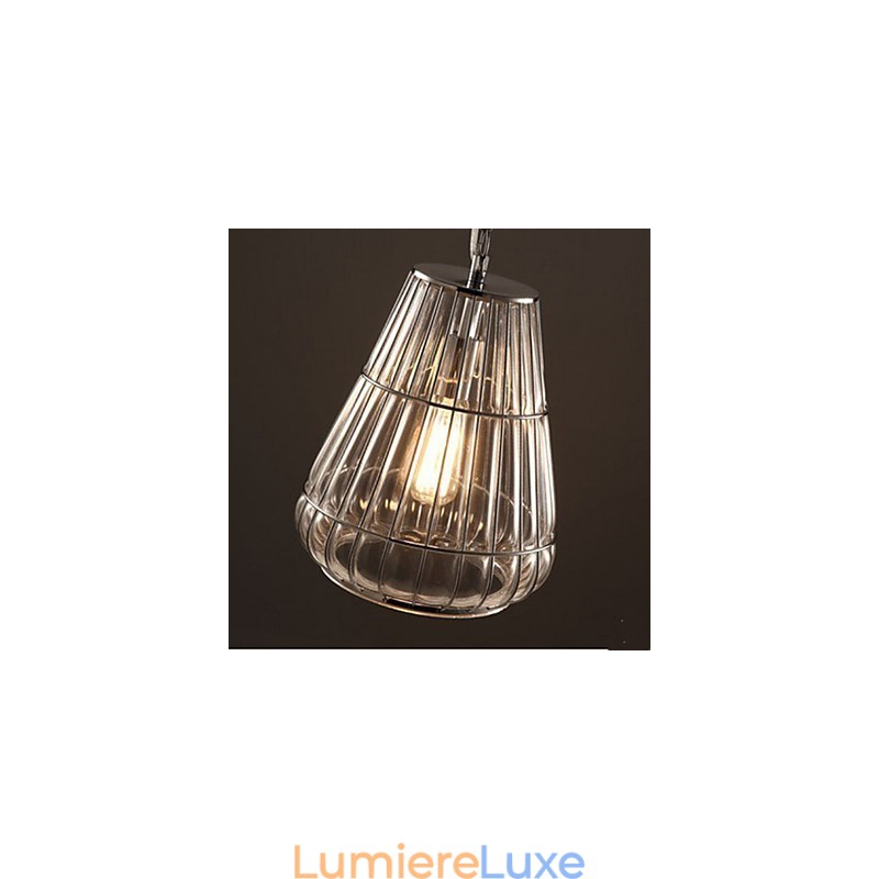 Lampe à suspension en verre de style américain Industrial Wind Cafe