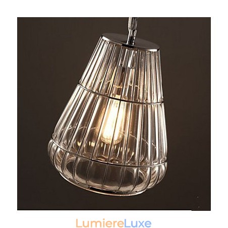 Lampe à suspension en verre de style américain Industrial Wind Cafe Lampe à suspension en verre de style américain Industrial Wind Cafe